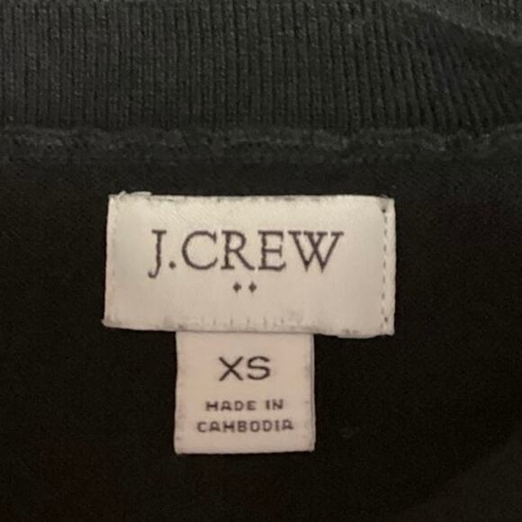 J.Crew Black Sleeveless Pullover Crew Neck Shell Sweater Vest Tank Top Sz XS - Picture 3 of 4